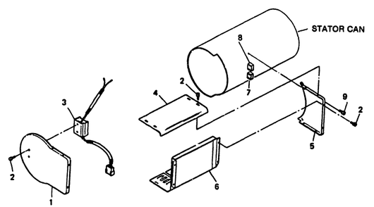 Generator Sheet Metal Diagram and Parts List for 8799-1-XR  Briggs and Stratton Generator